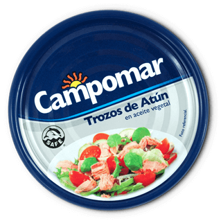 Trozos de atún en aceite vegetal
